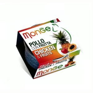Monge Fruits Pollo e Frutta per Gatti 80gr Peso Confezione 80 g - KIT 6x