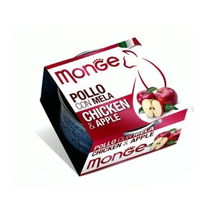 Monge Fruits Pollo e Mela per Gatti 80gr Peso Confezione 80 g - KIT 12x