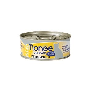 Monge Delicate Gatto Petto di Pollo per Gatti 80gr Peso Confezione 80 g – KIT 12x