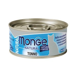 Monge Natural Tonno Umido per Gatti 80gr Peso Confezione 80 g - KIT 12x