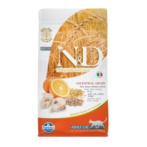 Farmina N&D Gatto Low Grain Merluzzo e Arancia Peso Confezione 5 Kg