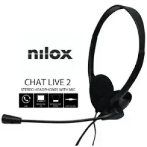 Nilox Chat Live 2 Cuffie In-ear Musica E Chiamate Nero