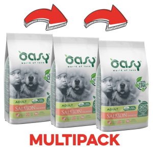 Oasy One Protein al Salmone per Cani Peso Confezione 2.5 Kg – KIT 3x
