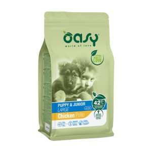 Oasy Puppy & Junior Large al Pollo Peso Confezione 12 Kg