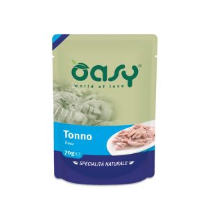 Oasy Umido Busta Tonno per Gatti 70gr Peso Confezione 70 g - KIT 6x