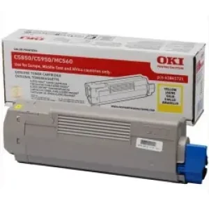 Oki 43865721 Cartuccia Toner 1 Pz Originale Giallo
