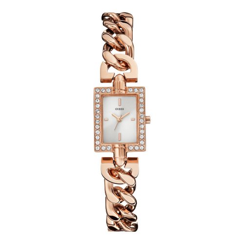 Orologio Guess da donna in acciaio oro rosa Glamour Chain W0540L3