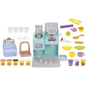 Play-doh Kitchen Creations La Caffetteria Super Colorata Di , Playset Con 20 Accessori E 8 Vasetti Pasta Modellabile Atossica