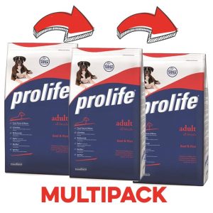 Prolife Cane Adult Manzo Peso Confezione 15 Kg – PROMO 3x  (*)