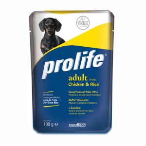 Prolife Adult Mini al Pollo Umido per Cani 100gr Peso Confezione 100 g – KIT 12x
