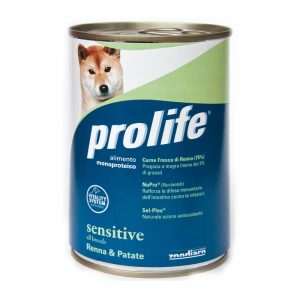 Prolife Adult Sensitive Renna Umido per Cani 400gr Peso Confezione 400 g – KIT 12x