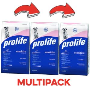 Prolife Cane Sensitive Maiale & Riso Peso Confezione 12 Kg – PROMO 3x  (*)