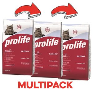 Prolife Gatto Senior Secco Peso Confezione 1.5 Kg – KIT 3x