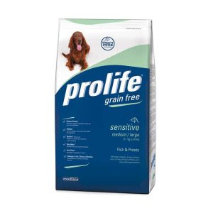 Prolife Grain Free Medium Large Pesce & Patate Peso Confezione 2 Kg