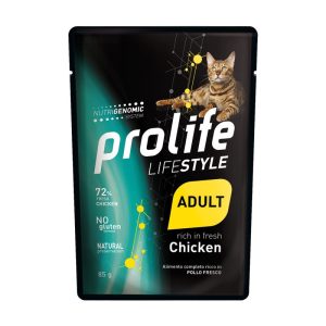 Prolife Life Style Adult Pollo Umido per Gatti Peso Confezione 85 g