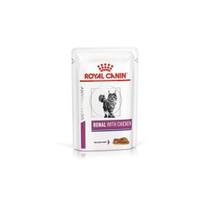 Royal Canin V-Diet Renal Gatto al Pollo Busta Peso Confezione 85 g - KIT 12x