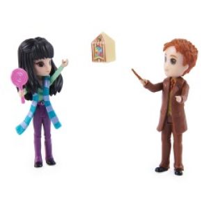 Spin Master Wizarding World | Set Amicizia Con Personaggi George Weasley E Cho Chang Bambole Da 7.5cm 2 Accessori Giocattoli