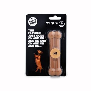 Tasty Bone Cane Toy Osso per Igiene Orale Gusto Lamb