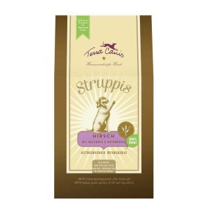 Terra Canis Biscotti Senza Cereali Struppis al Cervo per Cani Peso Confezione 375 g