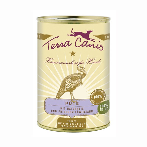 Terra Canis Tacchino, Riso e Tarassaco 800gr Peso Confezione 800 g - KIT 12x