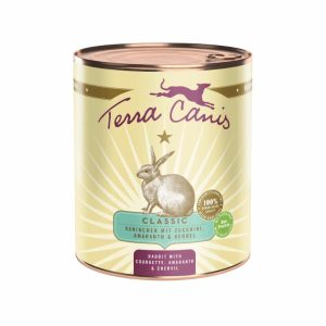 Terra Canis Coniglio con Zucchine, Amaranto e Cerfoglio Peso Confezione 800 g - KIT 6x