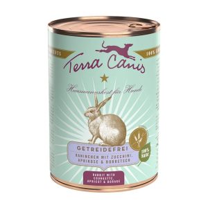 Terra Canis Grain Free Coniglio con Zucchine, Albicocca e Borragine Peso Confezione 400 g - KIT 6x