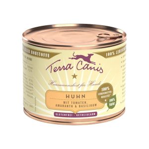 Terra Canis Pollo con Amaranto, Pomodori e Basilico per Cani Peso Confezione 200 g – KIT 12x