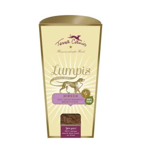 Terra Canis Snack Lumpis al Cervo per Cani Peso Confezione 250 g