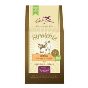 Terra Canis Biscotti Senza Cereali Strolchis al Pollo per Cani Peso Confezione 200 g
