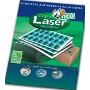 Tico Copy Laser Premium Etichetta Autoadesiva Bianco 100 Pz