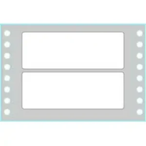 Tico Tab1-1003 Etichetta Autoadesiva Rettangolo Permanente Bianco 4000 Pz