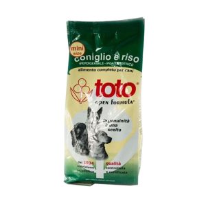 Toto Open Formula Cane Mini Coniglio e Riso Peso Confezione 4 Kg