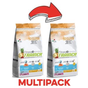 Trainer Fitness 3 Puppy al Salmone Peso Confezione 3 Kg – KIT 2x