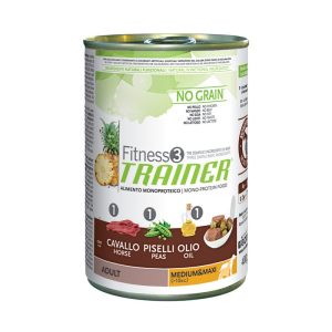Trainer Fitness 3 Adult Medium Maxi Cavallo per Cani 400gr Peso Confezione 400 g - KIT 6x