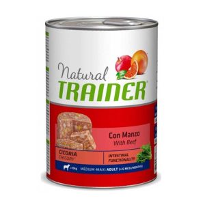 Trainer Natural Adult Medium Maxi al Manzo per Cani 400gr Peso Confezione 400 g - KIT 12x