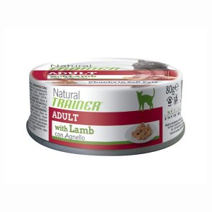Trainer Natural Adult Umido all'Agnello per Gatti 80gr Peso Confezione 80 g - KIT 12x