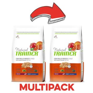 Trainer Natural Adult Medium Light Carni Bianche Peso Confezione 3 Kg - KIT 2x