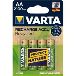 Varta Recycled Aa 2100mah Batteria Ricaricabile Stilo Nichel-metallo Idruro (nimh)