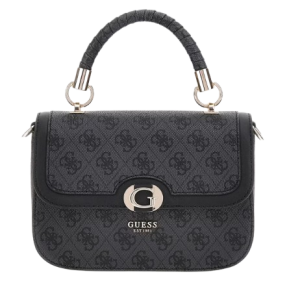 Borsa GUESS a mano mini con logo Orlina 4G art. HWSG954020 Nero GUESS 100% Poliuretano Cina 190231912774
