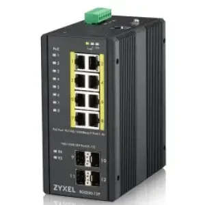 Zyxel Rgs200-12p Gestito L2 Gigabit Ethernet (10/100/1000) Supporto Power Over (poe) Nero