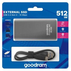 Goodram hl100 ssd esterno 512gb usb-c grigio
