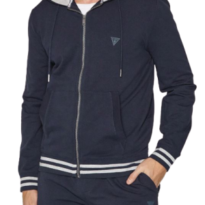 Felpa GUESS con logo frontale art.M2RQ48K6ZS1 XS GUESS Nero Cotone Bangladesh 7624302697688