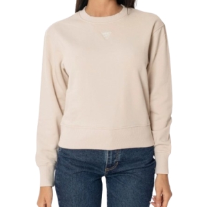Felpa GUESS con logo posteriore art.W4YQ17KC8I0 S GUESS Beige Cina Cotone 7618391523775