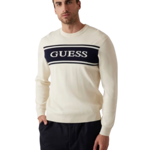 Maglione GUESS con logo bicolore art.M5RR13Z3KK2 XXL Bianco GUESS Viscosa Cina 7626741180158