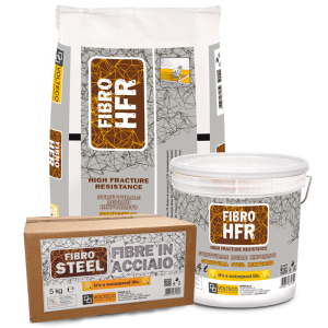 Betoncino Volteco Fibro Hfr (Sacco da 25 Kg + Secchio da 14 Kg + Scatola da 5 Kg)