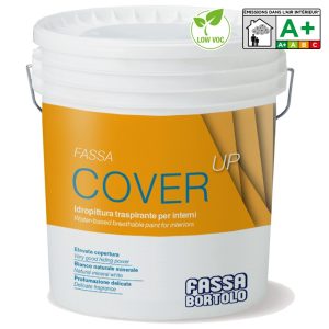 Idropittura per interni traspirante bianca Fassa Bortolo Cover-Up elevata copertura (Secchio 14 lt)
