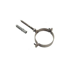 Fermatubo pesante Maggini 25/10 mm con vite e tassello in acciaio inox o zincato