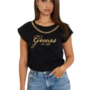 T-shirt GUESS vestibilità regular art.W4YI16I3Z14 XS Bianco GUESS Cotone Cina 7618391533071