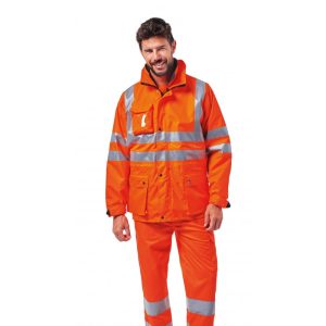 Giaccone da lavoro invernale Logica Regal HV A/G ad alta visibilità maniche staccabili (tg. S-4XL)