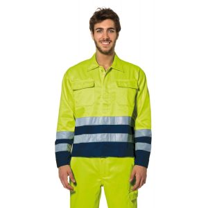 Giubbino da lavoro estivo Logica 847 HV con bande rifrangenti ad alta visibilità (tg. S-3XL)